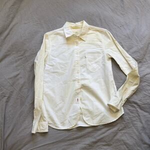 LEVIS WHITE BOTTON DOWN OXFORD POCKET SHIRT